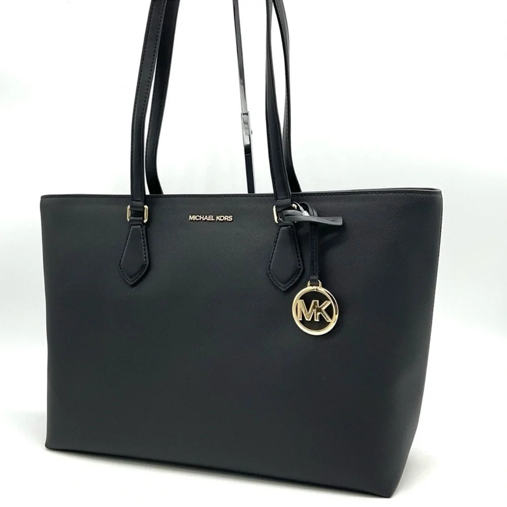 Michael Kors Bag Large Sheila Mf Tote Bag Black/Gold